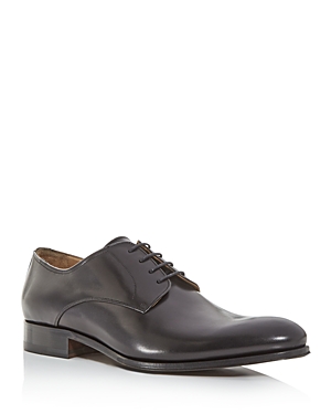 Shop To Boot New York Men's Declan Leather Plain-toe Oxfords In Black Calf