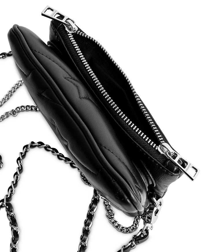 ZADIG & VOLTAIRE QUILTED-LEATHER CHAIN-STRAP HANDBAG