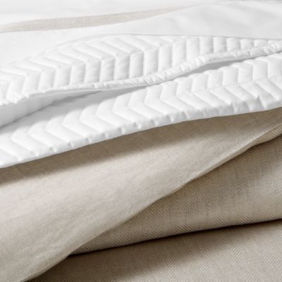 Zebra Herringbone Duvet Cover, Queen