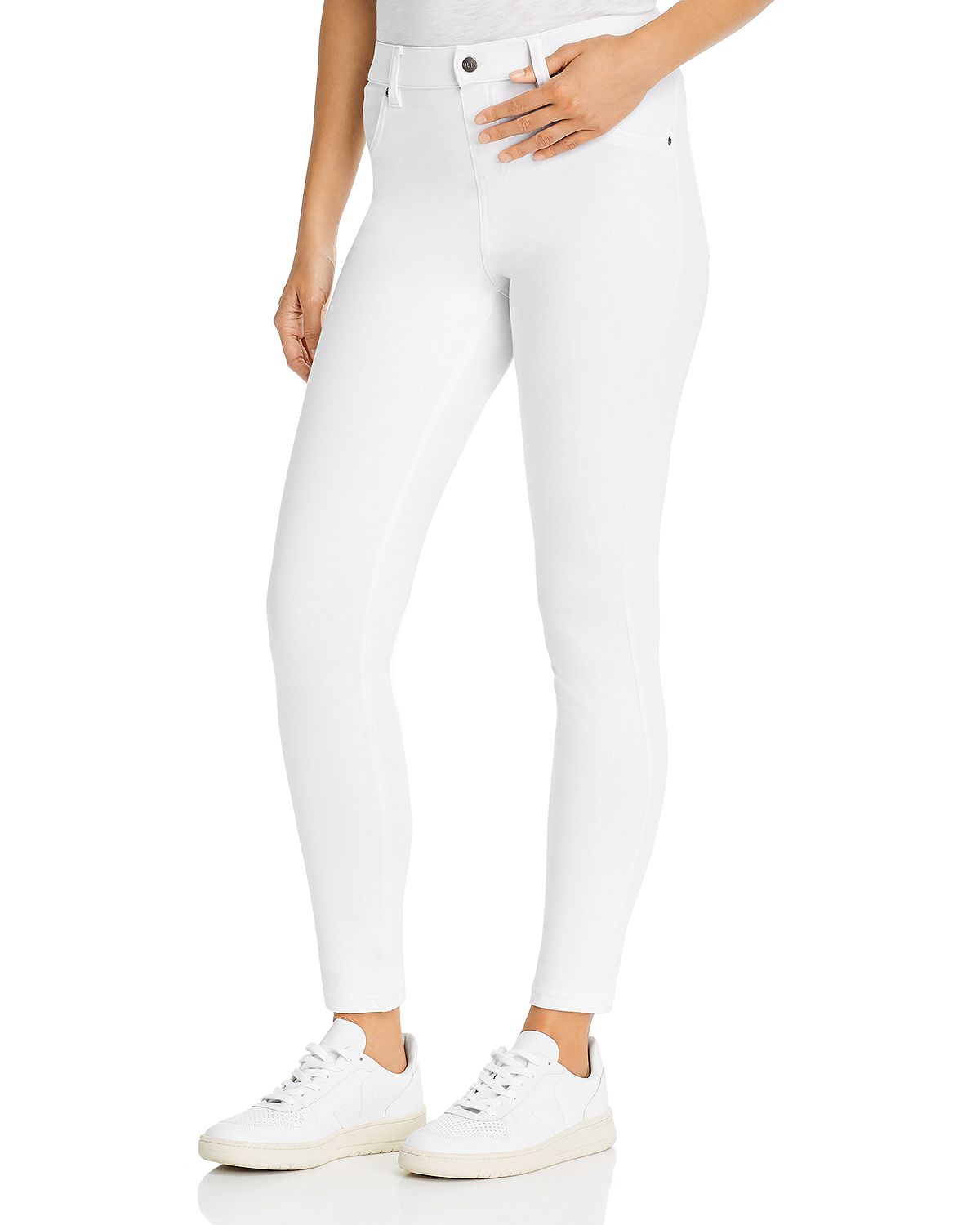 Photo 1 of Ultra-Soft High-Waisted Denim Leggings