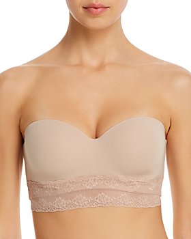 Lightly Lined Memory Foam Strapless Bra - Candy red