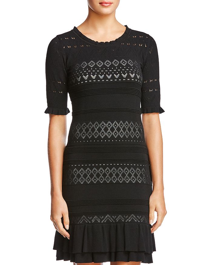 Bailey 44 Short Sleeve Lace Sweater Dress Bloomingdale s