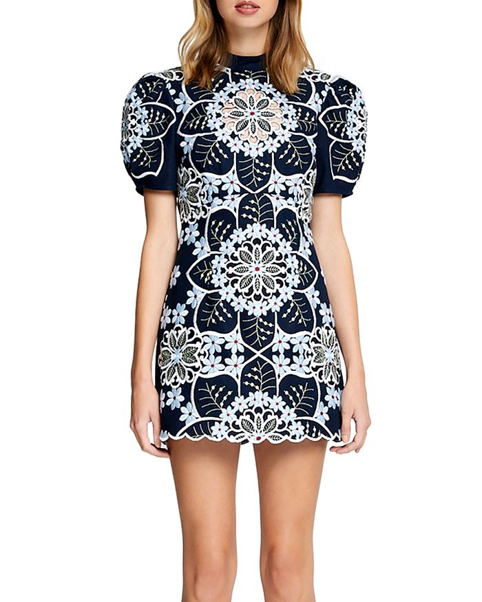ALICE MCCALL ALICE MCCALL AFTERNOON EMBROIDERED MINI DRESS,AMD31160