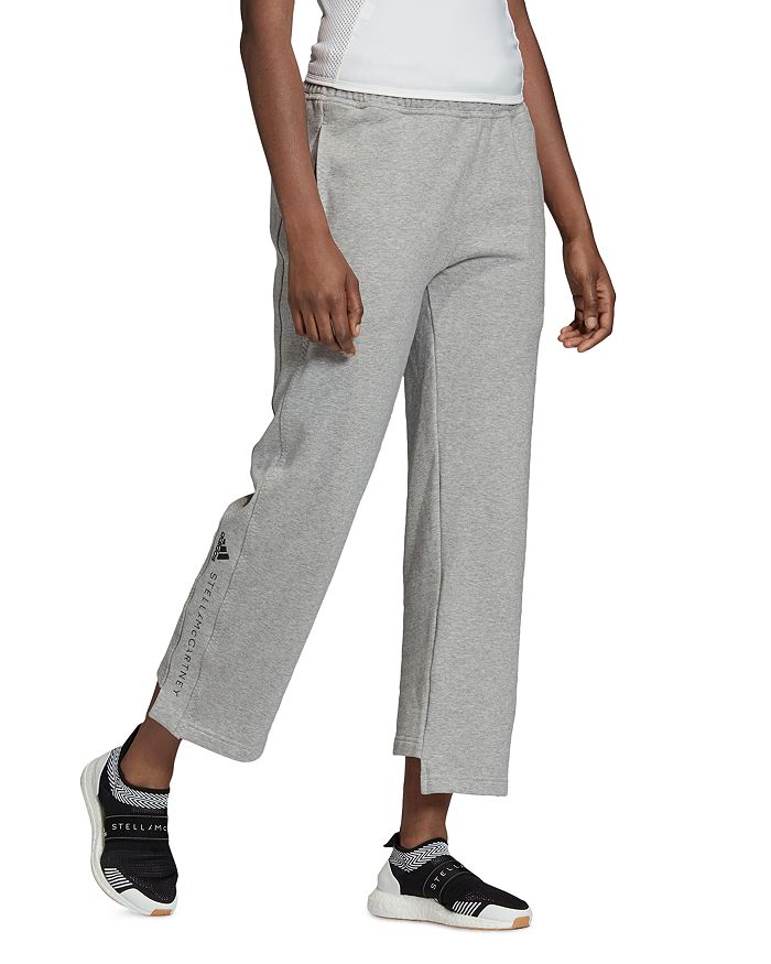 Adidas By Stella Mccartney Essentials Sweatpants In Medium Gray Heather |  ModeSens