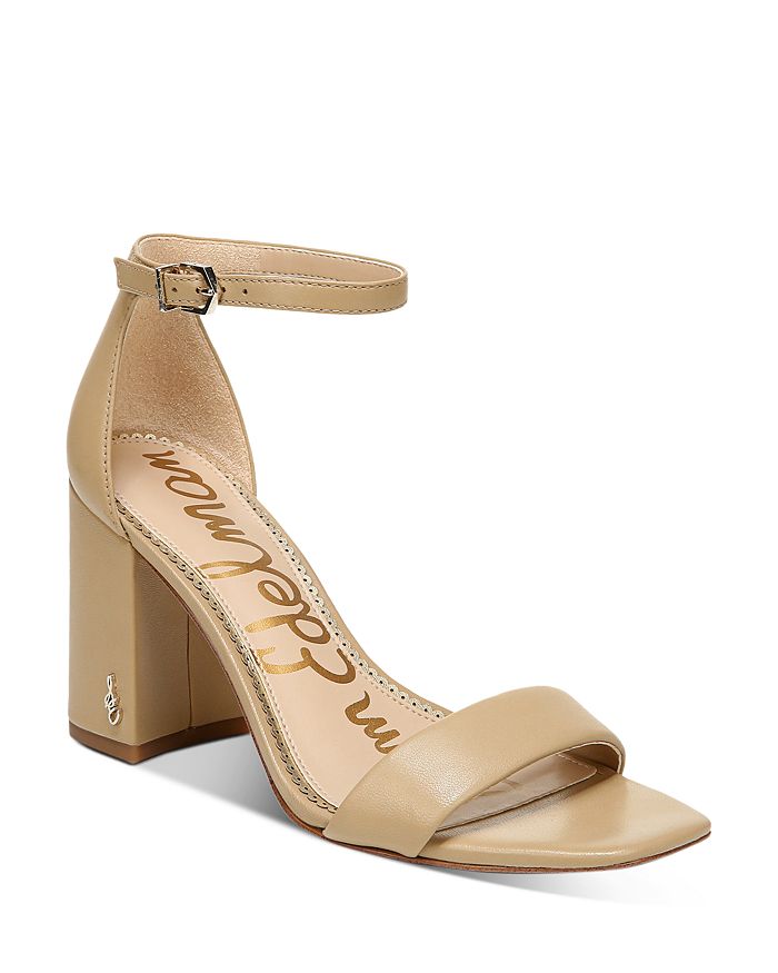 Shop Sam Edelman Women's Daniella Strappy High-heel Sandals In Soft Beige Leather