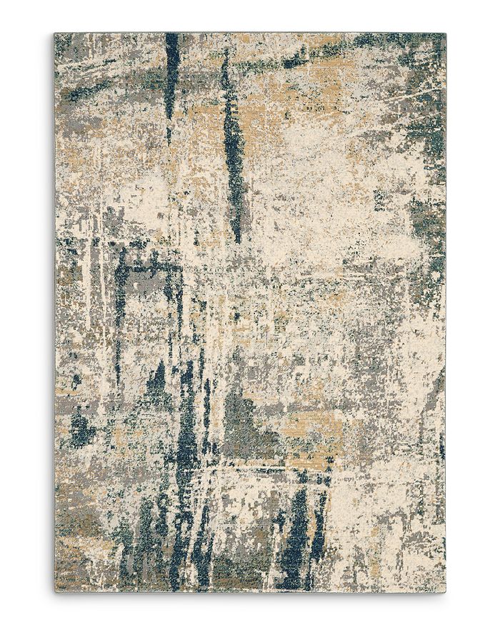Nourison Artworks Atw05 Area Rug, 5'6 X 8' In Ivory/navy