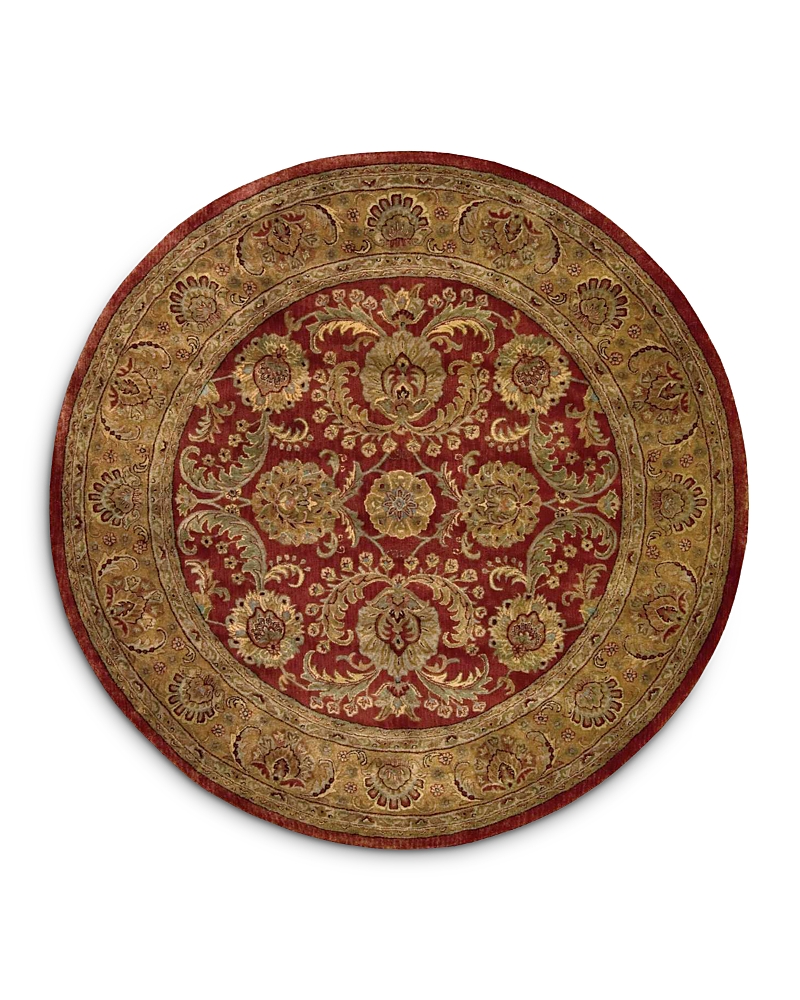 Nourison Jaipur Ja17 Round Area Rug, 8' X 8' In Burgundy