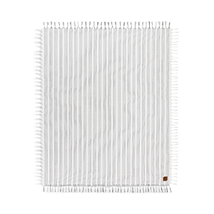 Slowtide Dylan Stripe Oversize Beach Blanket In White