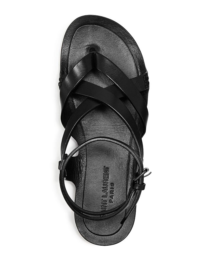 Saint laurent women's culver 05 buck strappy sandals clearance