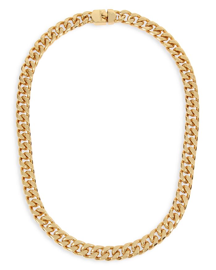 ALLSAINTS GOLD-TONE CHAIN LINK COLLAR NECKLACE, 16,290902GLD710