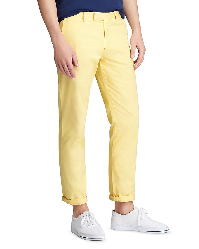 Polo Ralph Lauren Stretch Slim Fit Chinos In Banana Peel