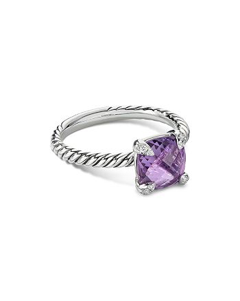 David Yurman - Ch&acirc;telaine&reg; Ring with Amethyst and Diamonds