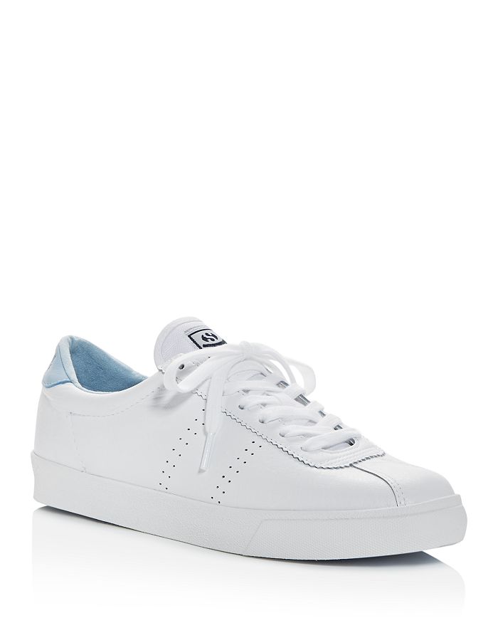 Superga Women's Comfleau Low-top Sneakers In White Light Blue