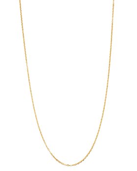 Bloomingdale's - Flat Rolo Link Chain Necklace in 14K Yellow Gold - 100% Exclusive
