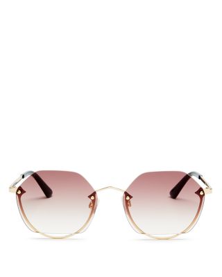 alexander mcqueen rimless sunglasses