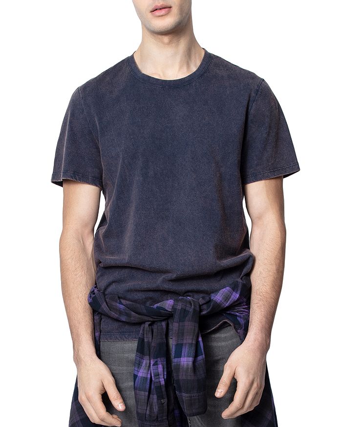 Zadig & Voltaire Peace Sign T-shirt In Deep Purple