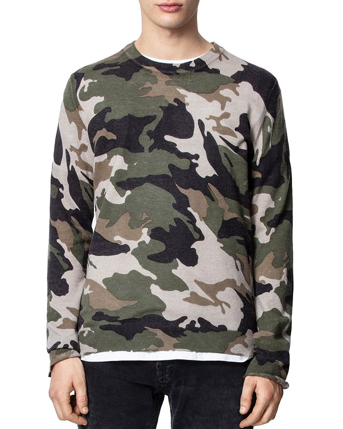C by bloomingdale's camo cashmere sweater 2025