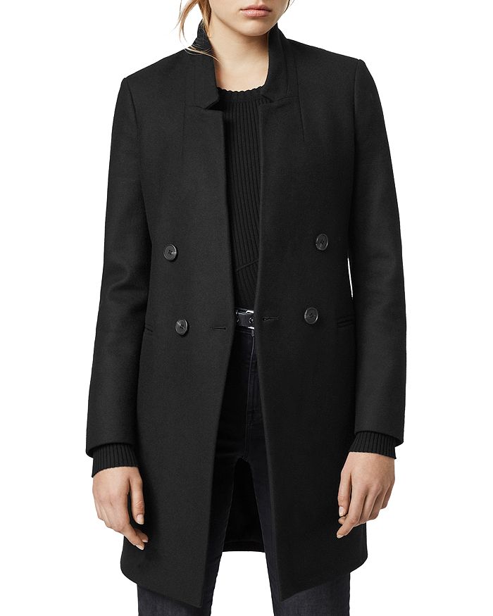 ALLSAINTS Adrea Double Breasted Coat Bloomingdale s