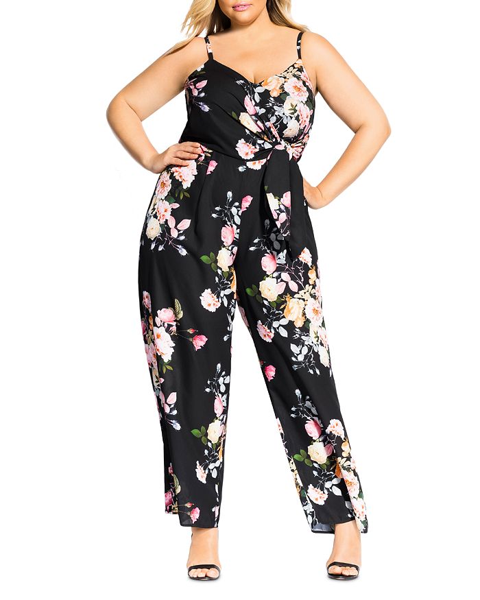 City chic 2024 floral jumpsuit