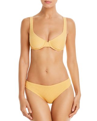 yellow underwire bikini