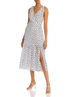 AQUA Printed Midi Dress - 100% Exclusive | Bloomingdale's