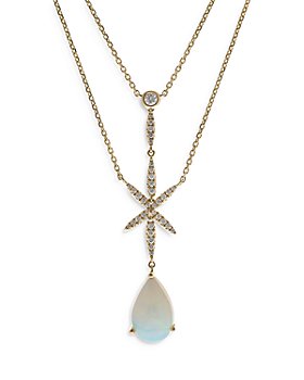 Bloomingdale's - Opal & Diamond Double-Strand Necklace in 14K Yellow Gold, 18" - 100% Exclusive