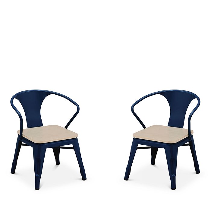 Bloomingdale's Kids Reese Bistro Chairs, Set Of 2 In Navy With Driftwood