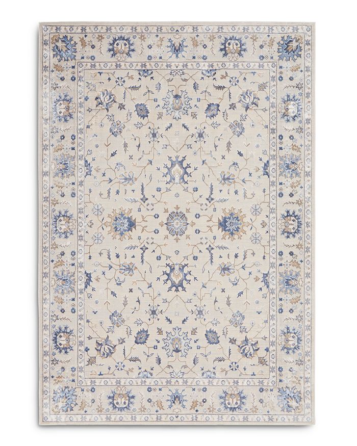 Nourison Silky Textures Sly09 Area Rug, 5'3 X 7'3 In Ivory