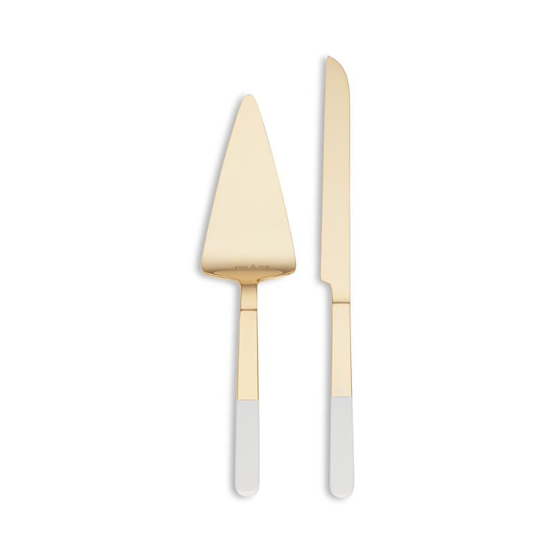 Kate Spade New York With Love 2-piece Dessert Set In Gold