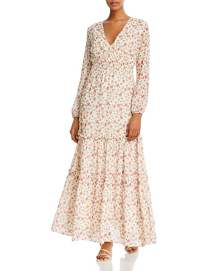 LOST AND WANDER LOST AND WANDER LOVE IN BLOOM FLORAL PRINT MAXI DRESS,WDWJL3146