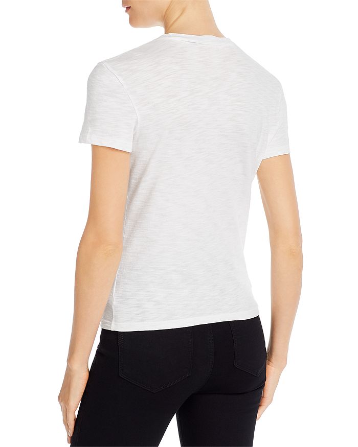 Theory Tiny Tee 2 Nebulous Organic Cotton Top In White