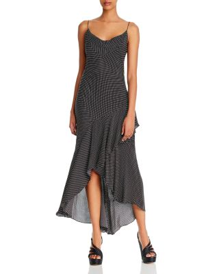 bcbg cowl neck ruffle dress