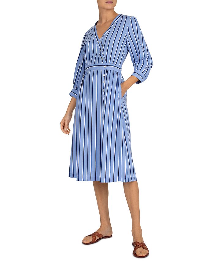 Gerard Darel Sandy Striped Midi Dress | Bloomingdale's