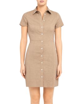 theory linen shirt dress