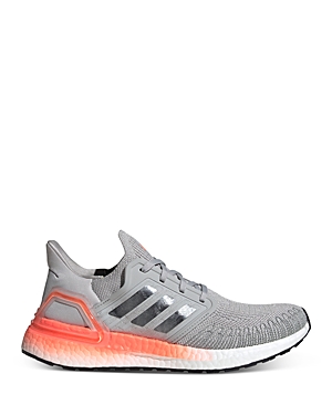 Adidas Originals Women's Ultraboost 20 Lace-up Sneakers In Grey/orange