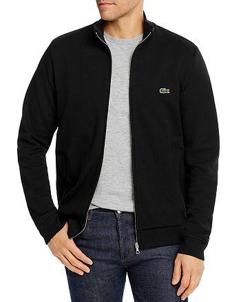 Lacoste Brushed Piqué Fleece Full-Zip Sweatshirt | Bloomingdale's