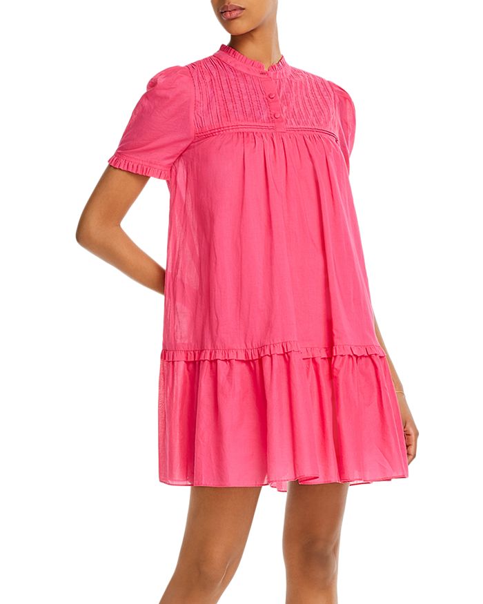 Aqua Ruffled Shift Dress - 100% Exclusive In Hot Pink