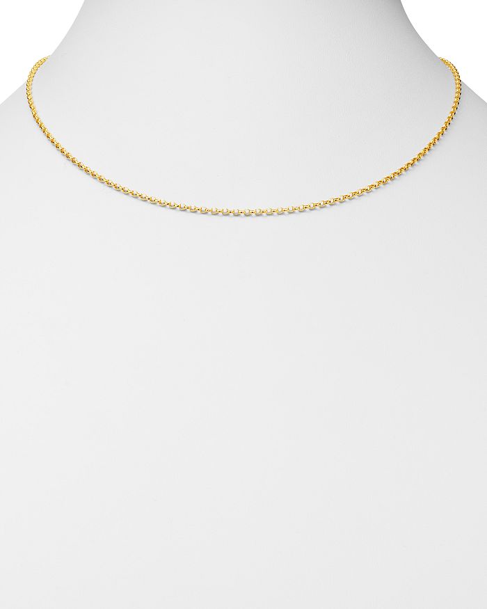 Shop Bloomingdale's Round Link Chain Necklace In 14k Yellow Gold, 18 - 100% Exclusive