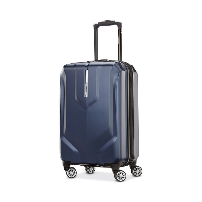 Samsonite Opto Pc Dlx Expandable Carry-on Spinner Suitcase In Classic Navy