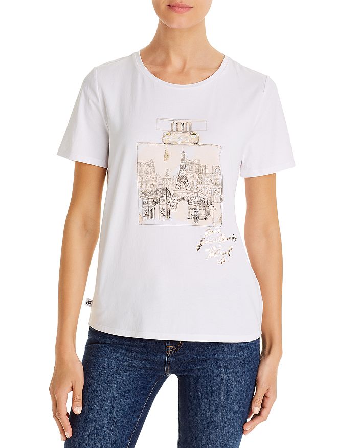 KARL LAGERFELD PARIS Perfume Bottle T-Shirt | Bloomingdale's
