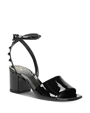 Valentino Garavani Women's Rockstud Strap Mid-Heel Sandals | Bloomingdale's