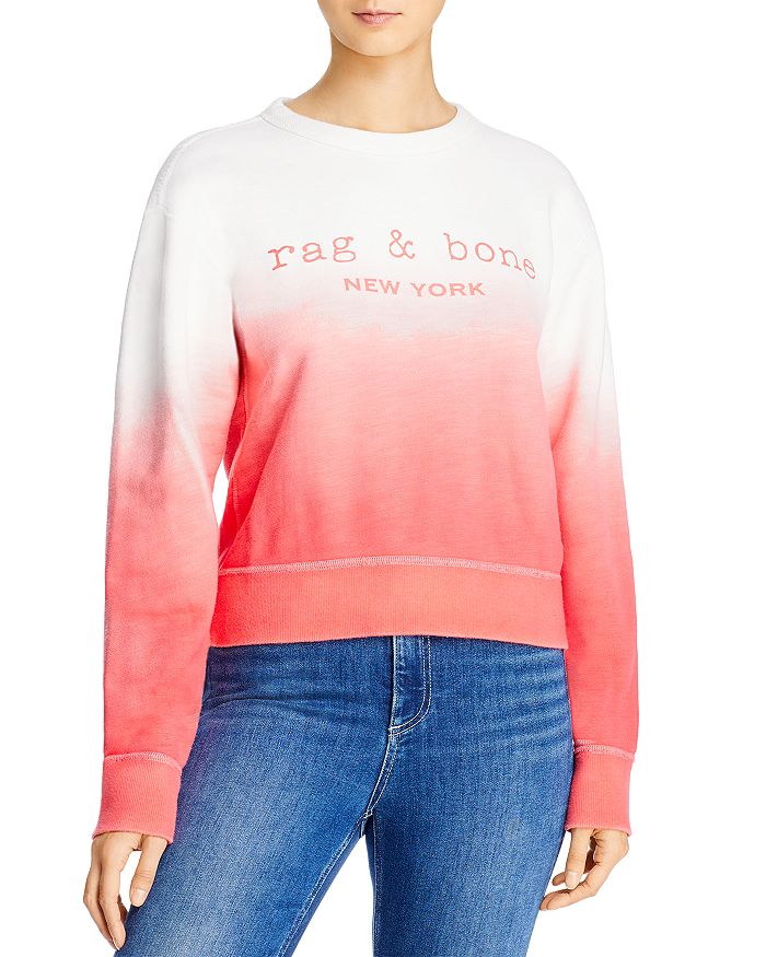 rag & bone Cotton DipDyed Sweatshirt Bloomingdale's