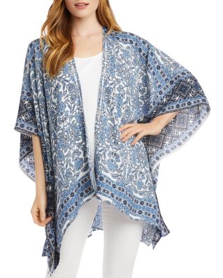 Karen Kane - Printed Draped Kimono