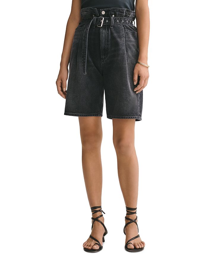Agolde Reworked '90s Belted Denim Jeans In Pave In Pave