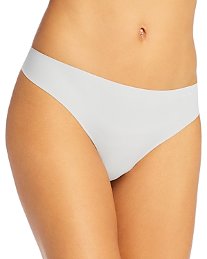 Calvin Klein Women's Invisibles Thong In Jet Grey