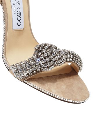 Jimmy Choo Women's Thyra 100 High-Heel XCK Embellished Sandals