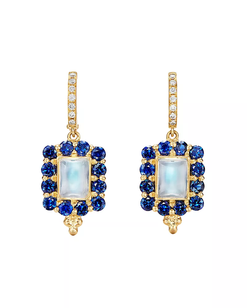Temple St. Clair 18K Yellow Gold Color Theory Multi-Gemstone & Diamond Drop Earrings