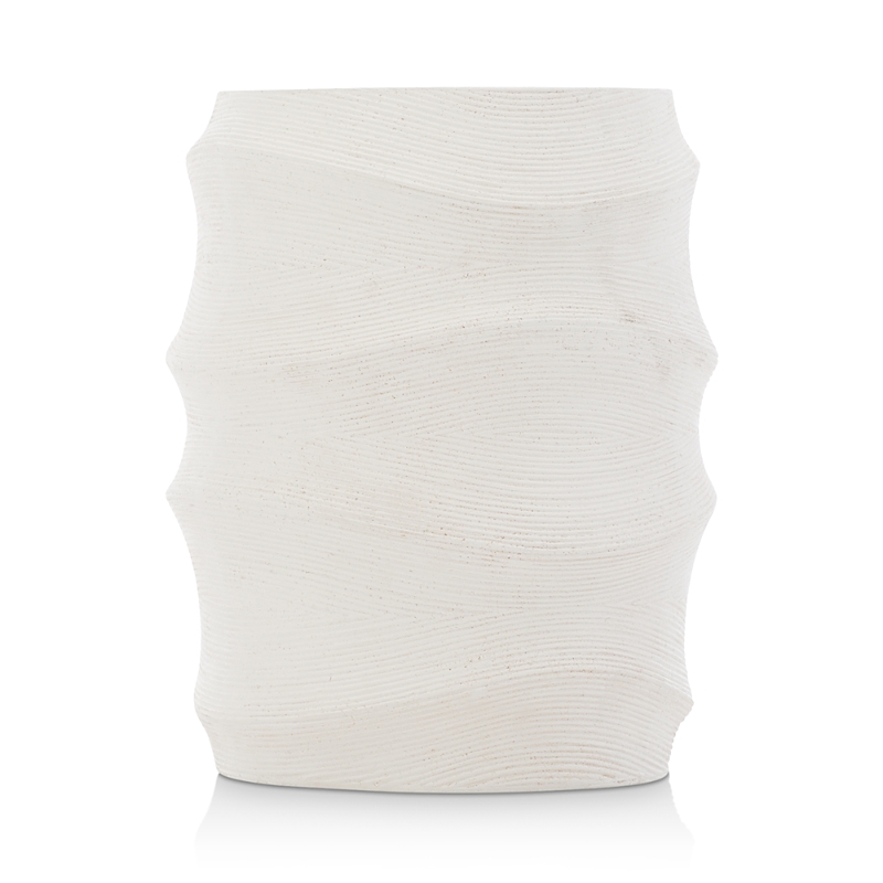 Bernhardt Kai Outdoor End Table In Stone/white