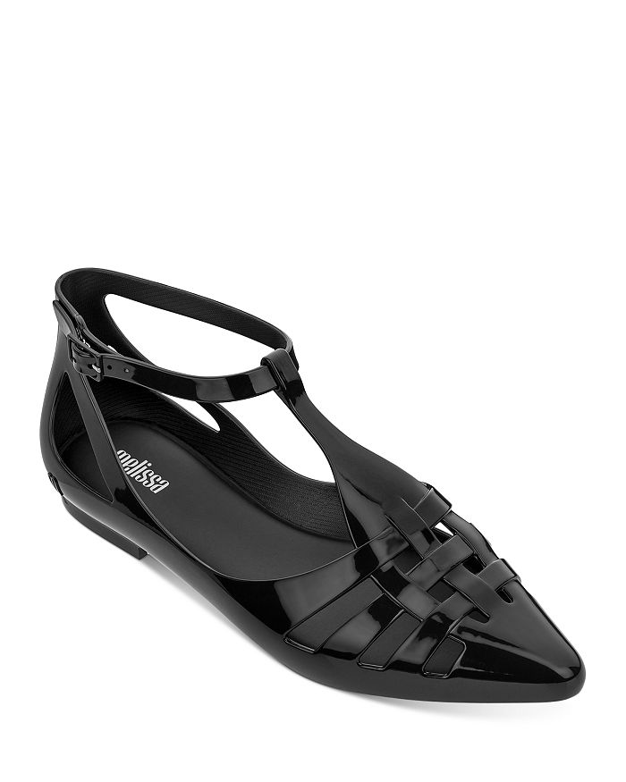 Melissa Women s Spider Pointed Flats In Black ModeSens
