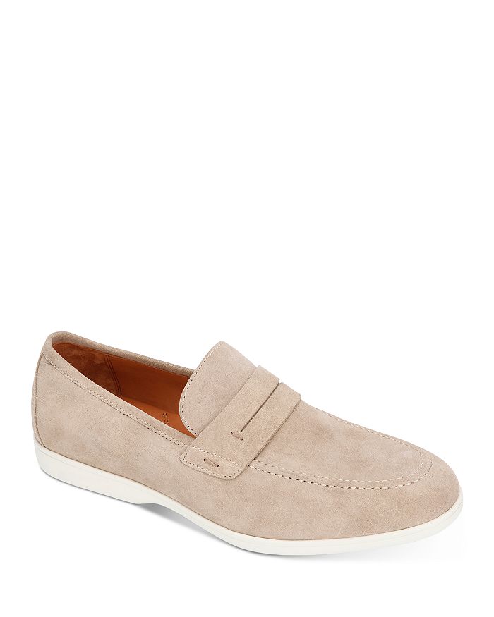 Gentle Souls By Kenneth Cole Men's Stuart Suede Penny Loafers In Sand